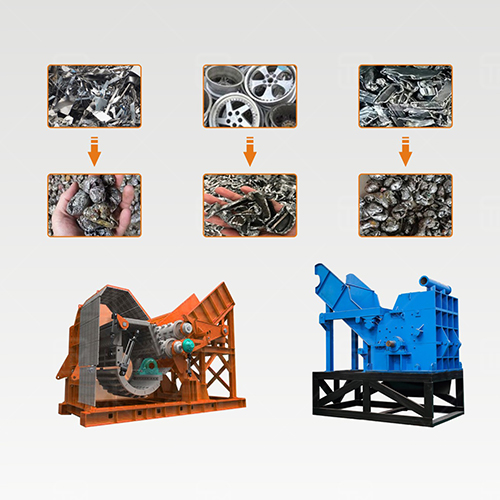 Process Flow Of Metal Scrap Crusher Production Line