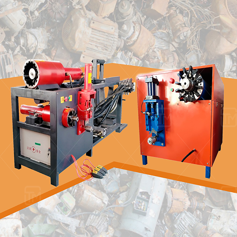 Copper Core Rotor Cutting And Pulling Machine Copper Coil Stripping Equipment